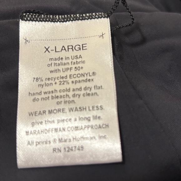 Mara Hoffman Women's Standard Audrey Black Deep V One Piece Swimsuit Size L, XL - Picture 10 of 11